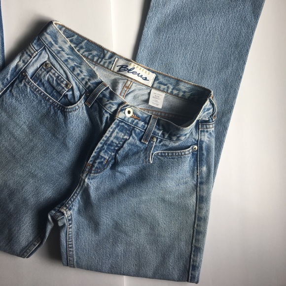 Vintage 90s🌻 Express Bleus Denim Bootcut Jeans 🌻 - Picture 3 of 8